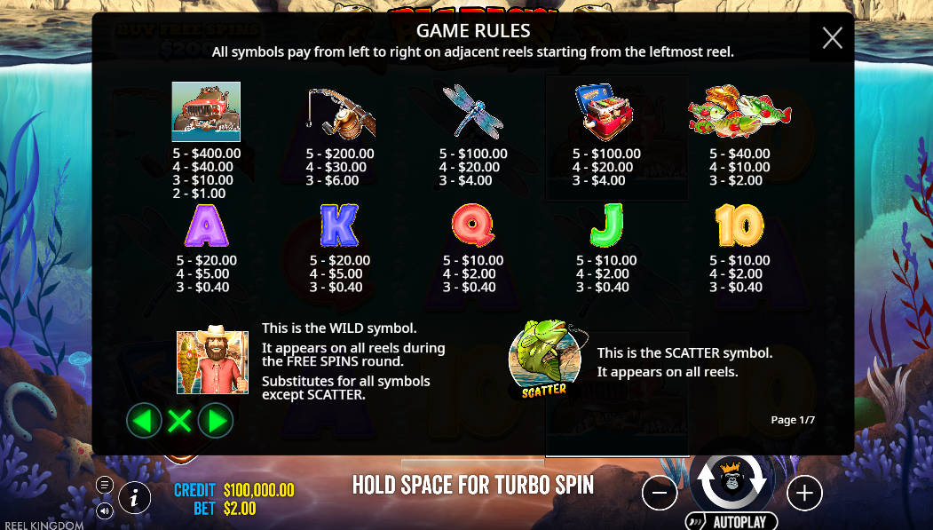 Big Bass Splash Slot - Game Rules - woc444