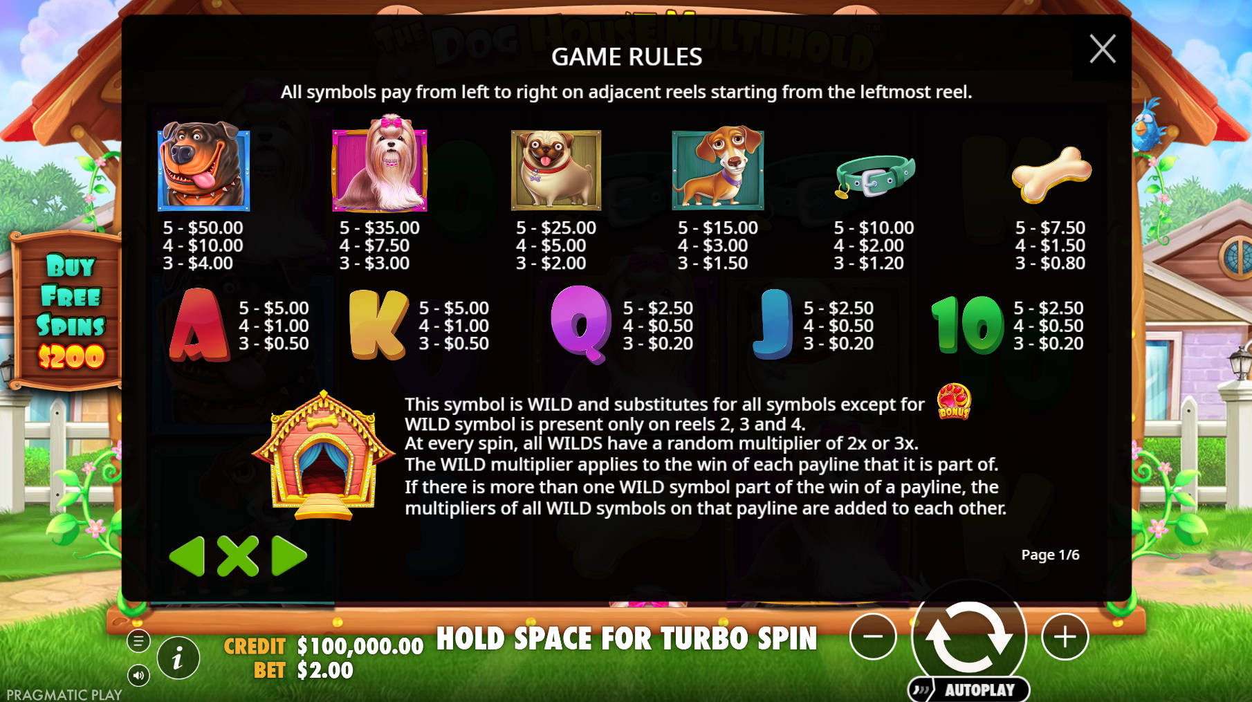 The Dog House Multihold Slot - Symbol - woc444