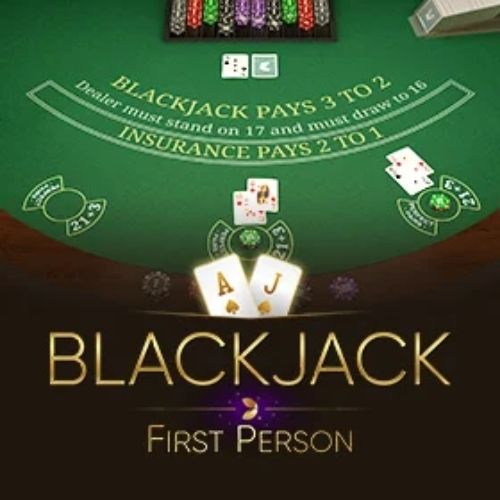 First Person Blackjack - Game Logo - woc444