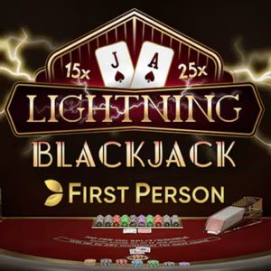 First Person Lightning Blackjack - Game Logo - woc444