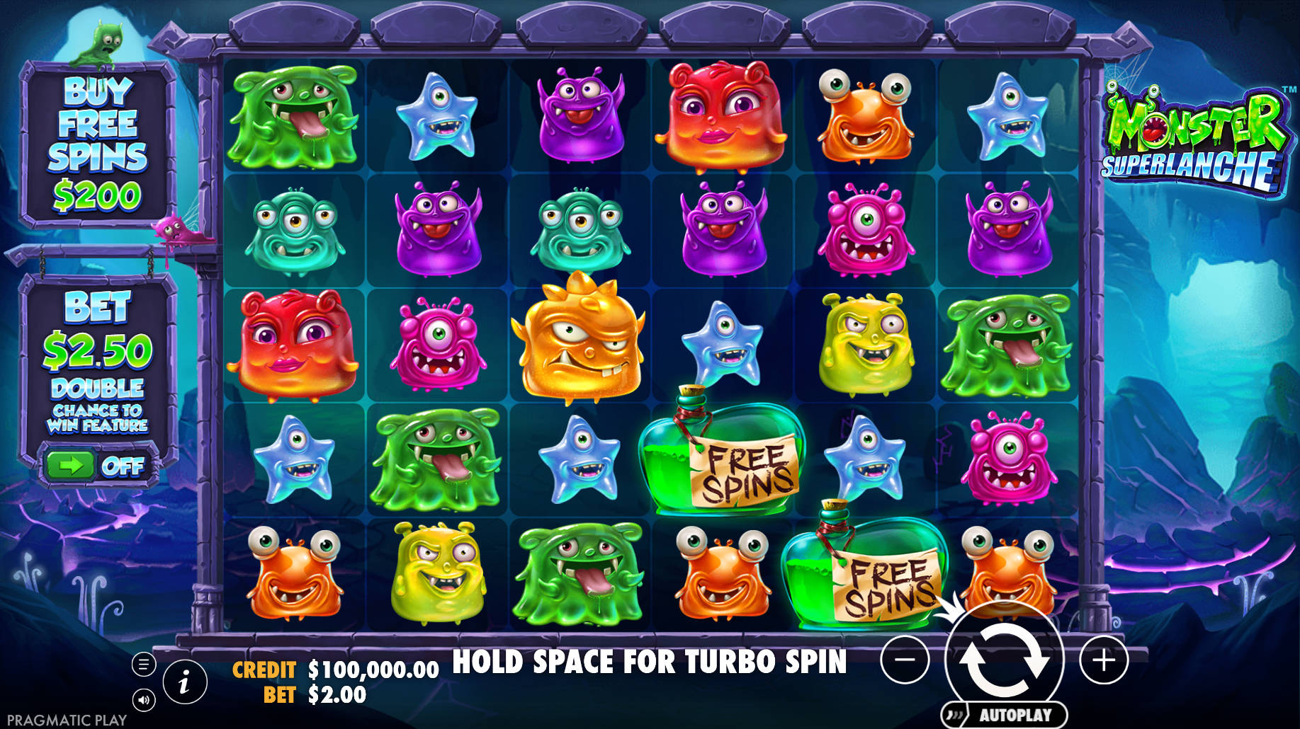 Monster Superlanche Slot - Interface - woc444